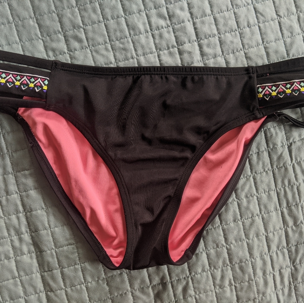3/$15 💕 VS PINK Black Bikini Bottom